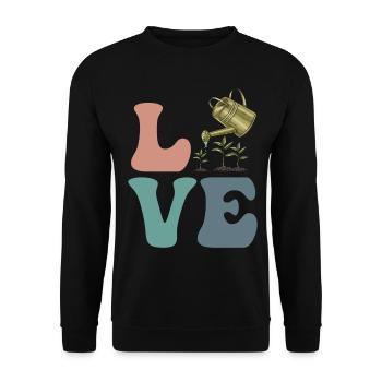 Gardening, Gardener, Plant Lover - Unisex Sweatshirt - black - Front - Alina (178cm) & Michal (187cm)