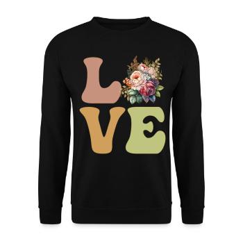 Florist, Flower, Flower Gardener - Unisex Sweatshirt - black - Front - Alina (178cm) & Michal (187cm)