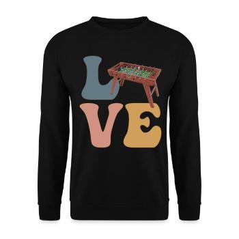 Joueur de baby-foot Baby-foot - Sweat-shirt Unisexe - noir - Devant - Alina (178cm) & Michal (187cm)
