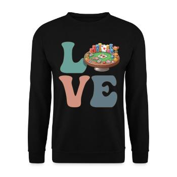 Joueurs de jeux de casino - Sweat-shirt Unisexe - noir - Devant - Alina (178cm) & Michal (187cm)