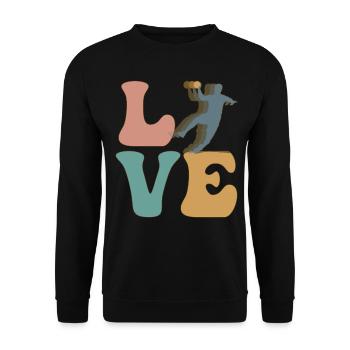 Handball-Trainer - Unisex Pullover - Schwarz - Vorne - Alina (178cm) & Michal (187cm)