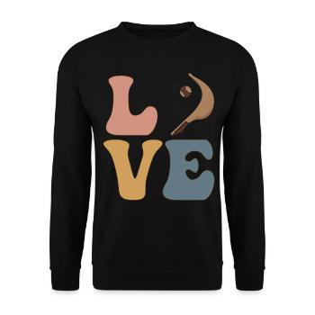 Jai Alai Player - Unisex Sweatshirt - black - Front - Alina (178cm) & Michal (187cm)