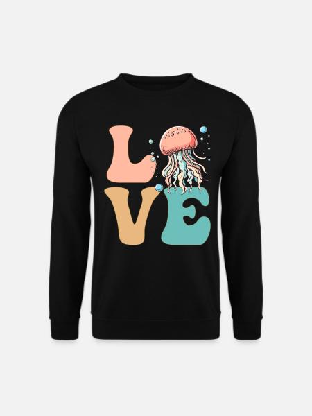Jellyfish Ocean Life - Unisex Sweatshirt - black