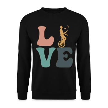 Jonglerie Cirque Jongleur - Sweat-shirt Unisexe - noir - Devant - Alina (178cm) & Michal (187cm)