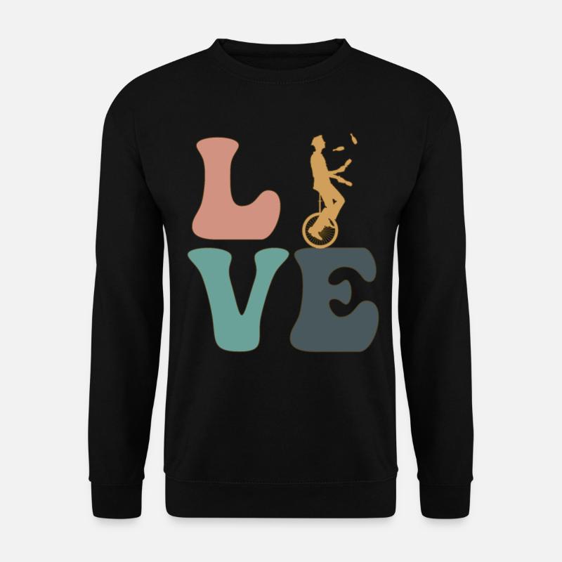 Jonglieren Jongleur Zirkus - Unisex Pullover - Schwarz
