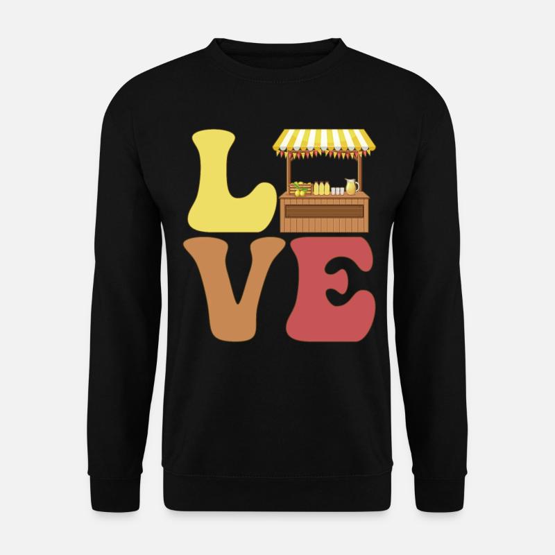Limonadenstand Zitronensaft - Unisex Pullover - Schwarz