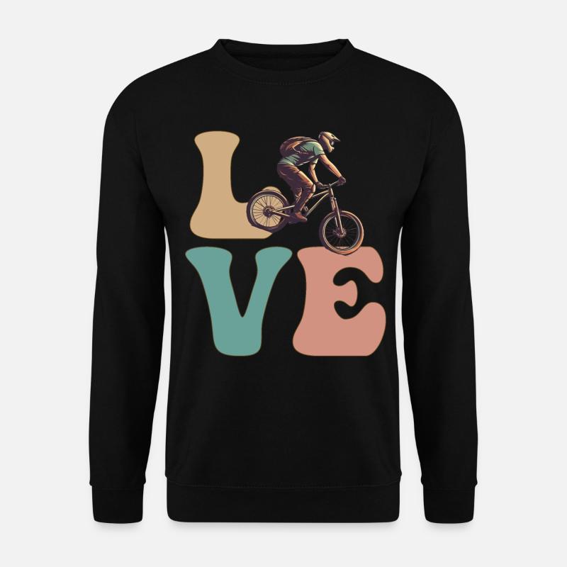 Mountainbiking MTB Biker - Unisex Pullover - Schwarz