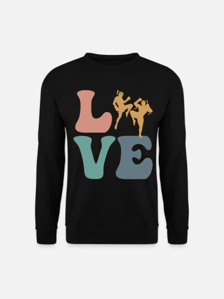 Muay Thai Boxing Martial Arts - Unisex Sweatshirt - black