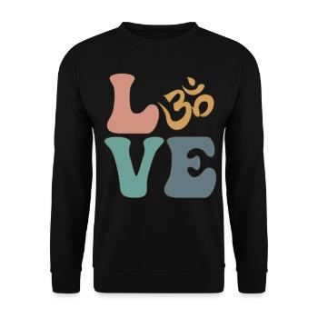 Om Symbole Méditation Bouddhisme Bouddhiste - Sweat-shirt Unisexe - noir - Devant - Alina (178cm) & Michal (187cm)