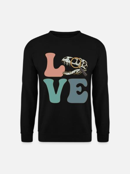 Paläontologe Paläontologie Fossil Dinosaurier - Unisex Pullover - Schwarz