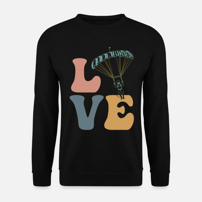 Paragliding Paragliding Parachute - Unisex Sweatshirt - black