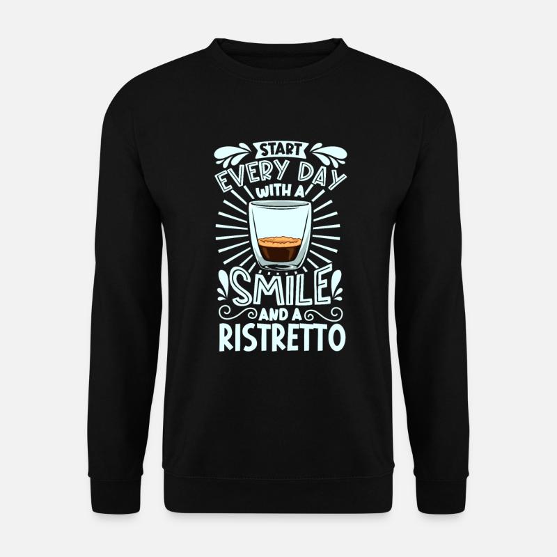 Souriez avec Ristretto - Sweat-shirt Unisexe - noir