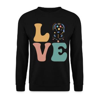 Jeu d’arcade de flipper - Sweat-shirt Unisexe - noir - Devant - Alina (178cm) & Michal (187cm)