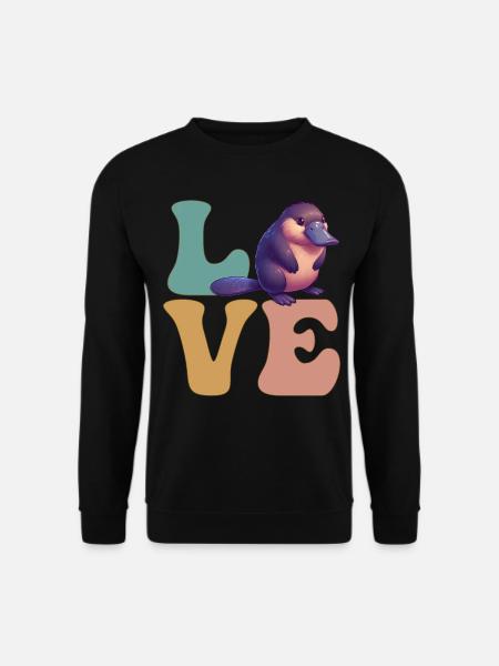 Cute platypus - Unisex Sweatshirt - black