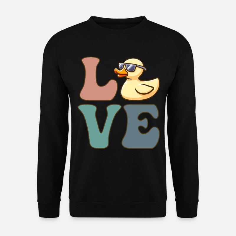 Gummiente Entchen Entchen Entchen - Unisex Pullover - Schwarz