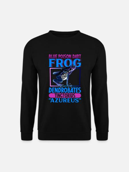 Blue poison dart frog - Unisex Sweatshirt - black