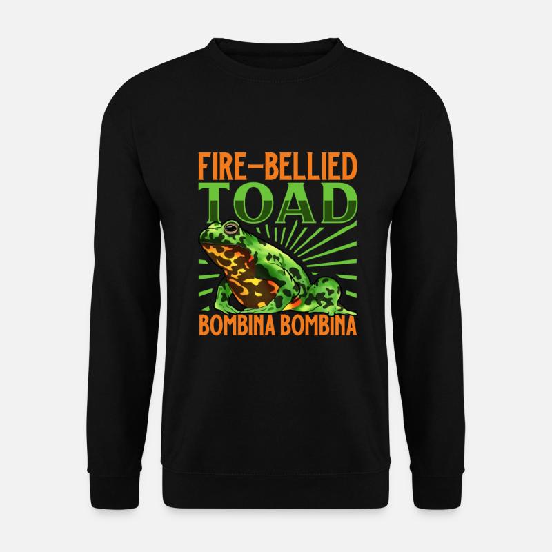 Rotbauchunke - Unisex Pullover - Schwarz