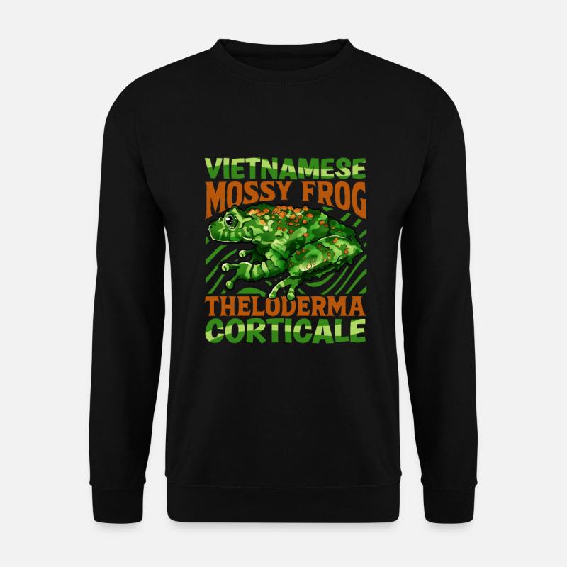Vietnamesischer Moosfrosch - Unisex Pullover - Schwarz
