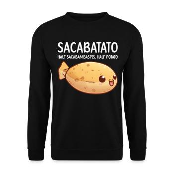 Drôle De Poisson Meme - Sweat-shirt Unisexe - noir - Devant - Alina (178cm) & Michal (187cm)