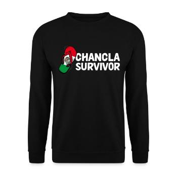 Drapeau de La Chancla Mexique Mexique - Sweat-shirt Unisexe - noir - Devant - Alina (178cm) & Michal (187cm)