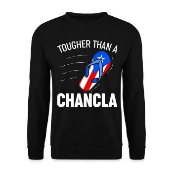 Flag of Puerto Rico Puerto Rico - Unisex Sweatshirt - black - Front - Alina (178cm) & Michal (187cm)