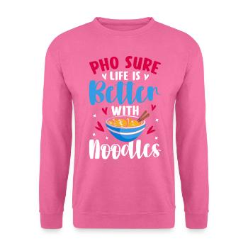 Soupe aux nouilles vietnamienne - Sweat-shirt Unisexe - rose - Devant