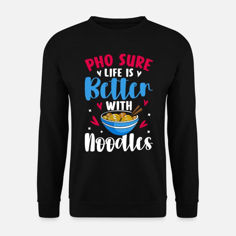 Vietnamesische Nudelsuppe - Unisex Pullover - Schwarz