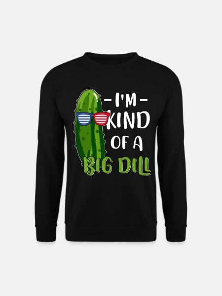 Vegane Vegetarische Essiggurke - Unisex Pullover - Schwarz