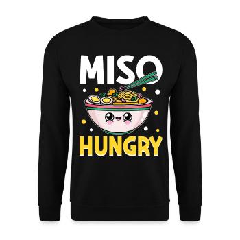 Ramen Soup Japanese Food - Unisex Sweatshirt - black - Front - Alina (178cm) & Michal (187cm)