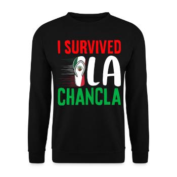 Hispanic Latino American Mexican - Unisex Sweatshirt - black - Front - Alina (178cm) & Michal (187cm)