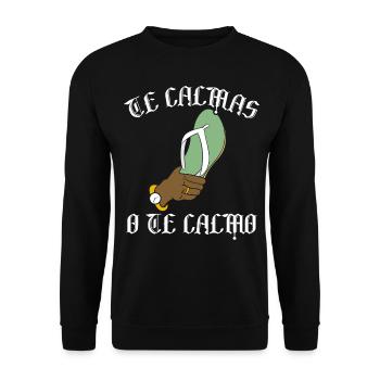 Hispanic Latino American Mexican - Unisex Sweatshirt - black - Front - Alina (178cm) & Michal (187cm)