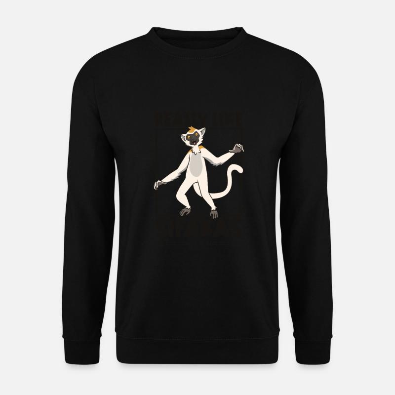 Ich liebe Sifakas - Sifaka - Unisex Pullover - Schwarz