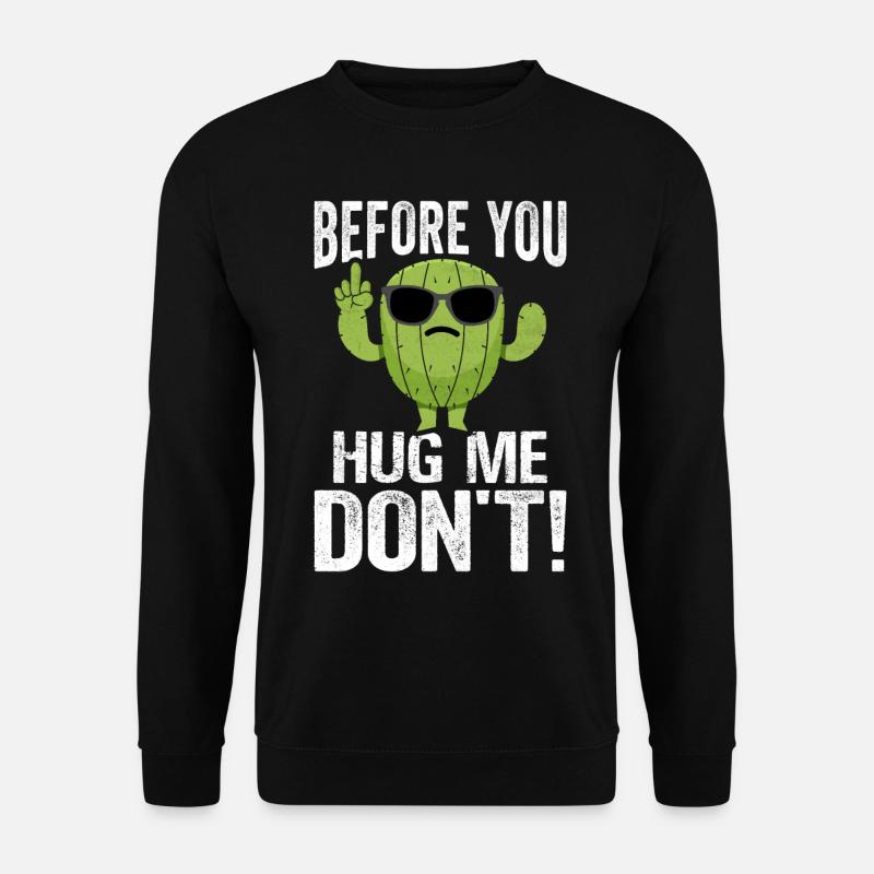 Funny Succulent Cactus - Unisex Sweatshirt - black