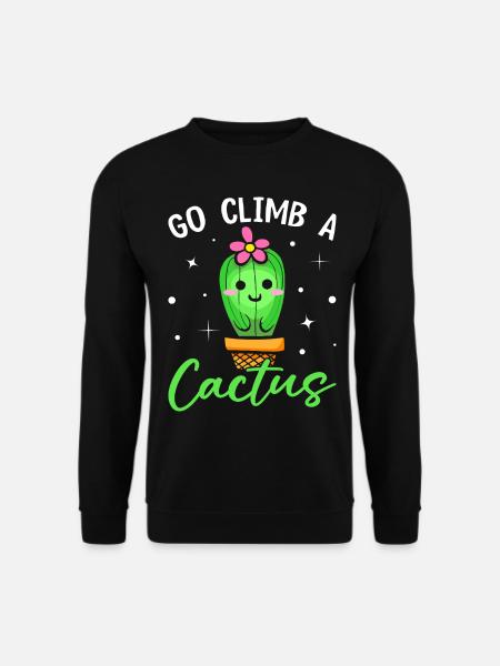 Funny Succulent - Unisex Sweatshirt - black