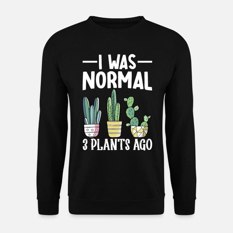 Funny Succulent Cactus - Unisex Sweatshirt - black