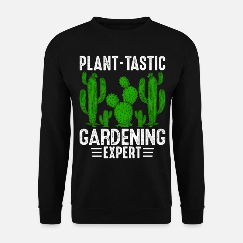 Funny Succulent Cactus - Unisex Sweatshirt - black