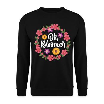 Fun Houseplant Nursery - Unisex Sweatshirt - black - Front - Alina (178cm) & Michal (187cm)