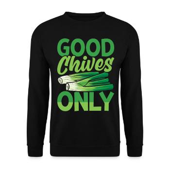 Fun Houseplant Nursery - Unisex Sweatshirt - black - Front - Alina (178cm) & Michal (187cm)