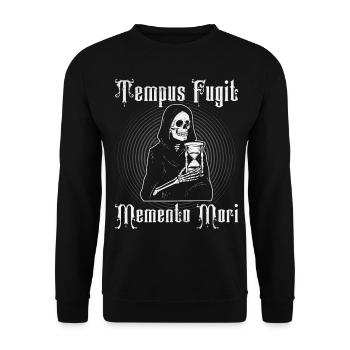 Philosophie Theorie Lateinische Phrase - Unisex Pullover - Schwarz - Vorne - Alina (178cm) & Michal (187cm)