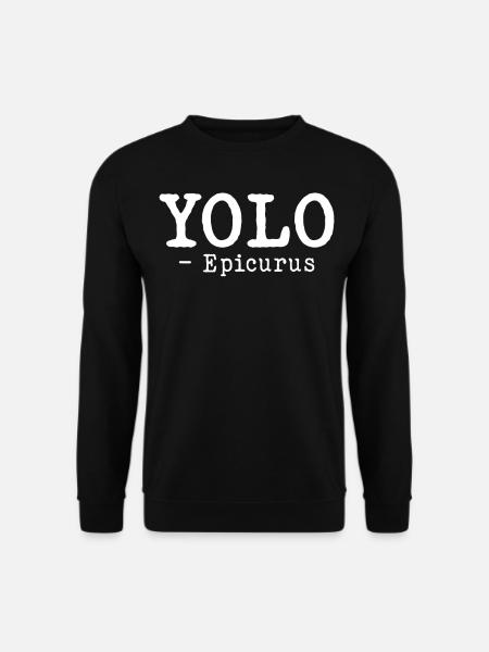Lustige Philosophie Theorie Griechische Philosophe - Unisex Pullover - Schwarz