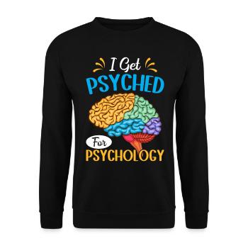 Funny Psychologist Psychologist - Unisex Sweatshirt - black - Front - Alina (178cm) & Michal (187cm)