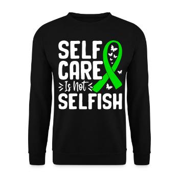 Mental health awareness - Unisex Sweatshirt - black - Front - Alina (178cm) & Michal (187cm)