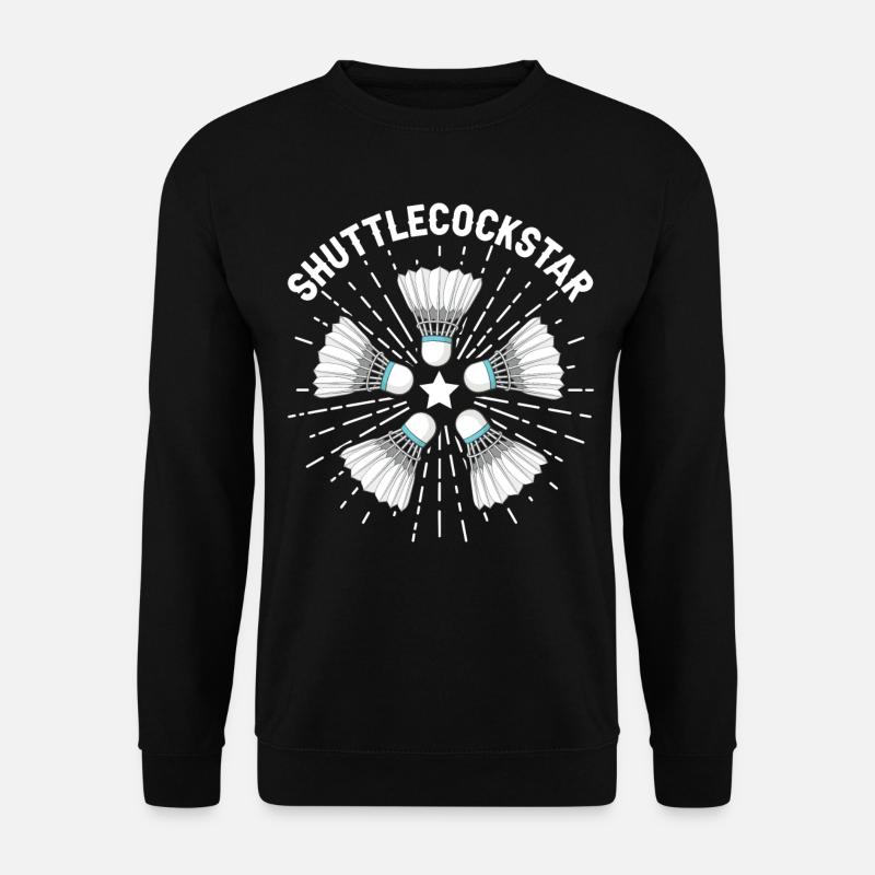 Funny badminton player - Unisex Sweatshirt - black