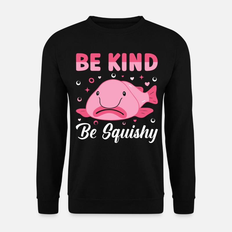 Lustiger Blobfisch Meerestier - Unisex Pullover - Schwarz