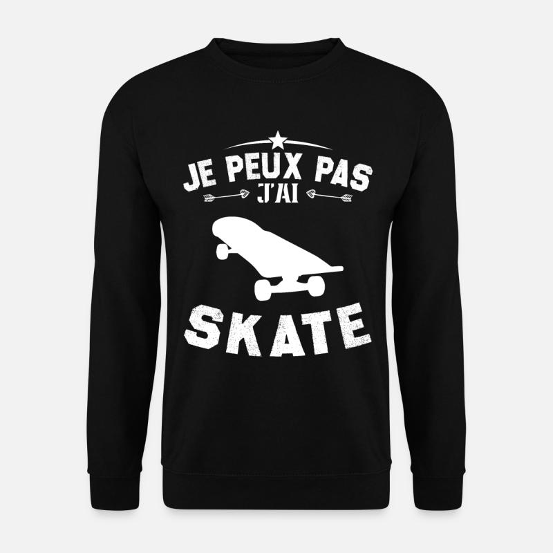 I can't skate - Unisex Sweatshirt - black