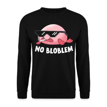 Drôle de poisson-mouche créature marine - Sweat-shirt Unisexe - noir - Devant - Alina (178cm) & Michal (187cm)