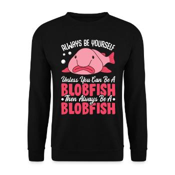 Marine animal - Unisex Sweatshirt - black - Front - Alina (178cm) & Michal (187cm)