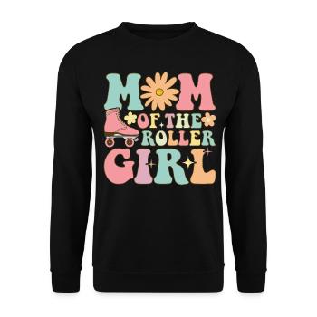 Roller Skating Girl Roller Mom - Unisex Sweatshirt - black - Front - Alina (178cm) & Michal (187cm)