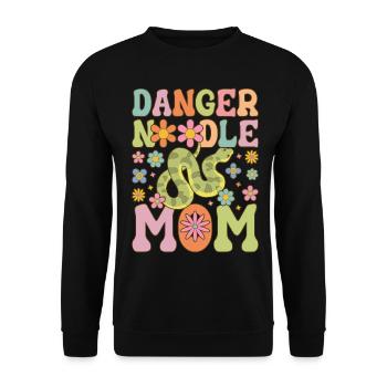 Groovy Snake Maman Serpent Meme - Sweat-shirt Unisexe - noir - Devant - Alina (178cm) & Michal (187cm)