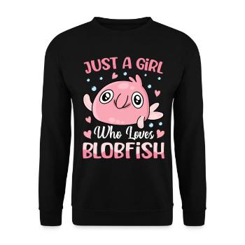 Lustiges Meerestier - Unisex Pullover - Schwarz - Vorne - Alina (178cm) & Michal (187cm)